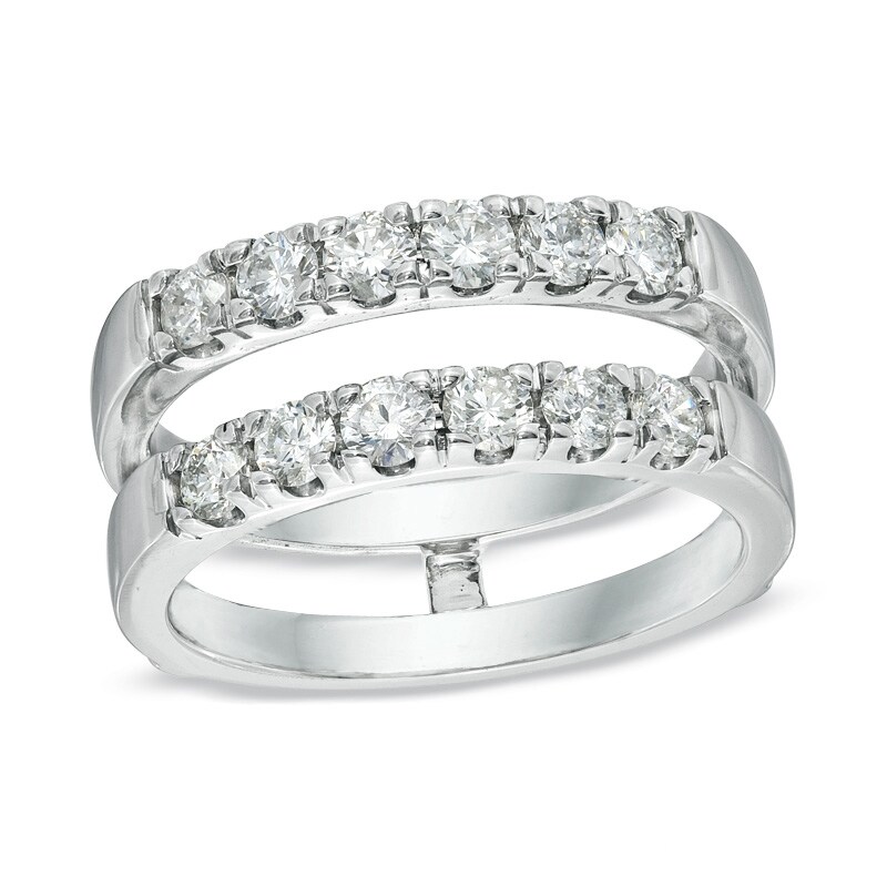 Main Image 1 of Previously Owned - 1 CT. T.W. Diamond Solitaire Enhancer in 14K White Gold (I/I1)