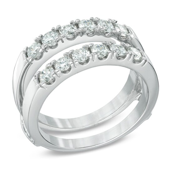 Previously Owned - 1 CT. T.w. Diamond Solitaire Enhancer in 14K White Gold (I/I1)