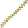 Thumbnail Image 1 of Previously Owned - Citrine Zig-Zag Bracelet in Sterling Silver - 7.25"