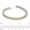 Thumbnail Image 2 of Previously Owned - Citrine Zig-Zag Bracelet in Sterling Silver - 7.25"