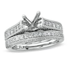 Thumbnail Image 1 of Previously Owned - 1 CT. T.W. Semi Mount Diamond Bridal Set with Prong-Set Diamonds in 14K White Gold