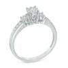 Thumbnail Image 2 of Previously Owned - 1/3 CT. T.W. Composite Diamond Three Stone Engagement Ring in 10K White Gold