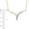 Thumbnail Image 2 of Previously Owned - 1/4 CT. T.W. Diamond Loose Knot Necklace in 10K Gold - 15.25"