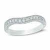 Thumbnail Image 0 of Previously Owned - 1/3 CT. T.W. Diamond Contour Vintage-Style Anniversary Band in 14K White Gold
