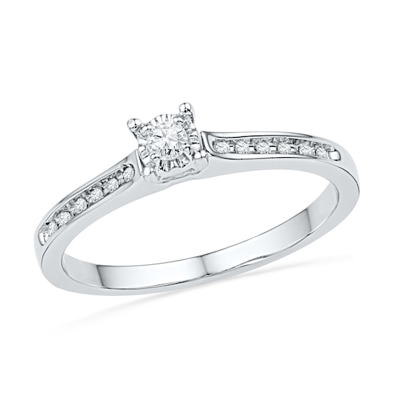 Previously Owned - 1/10 CT. T.w. Diamond Promise Ring in 10K White Gold