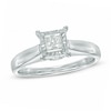 Thumbnail Image 1 of Previously Owned - 1/2 CT. T.W. Princess-Cut Diamond Engagement Ring in 10K White Gold