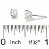 Thumbnail Image 2 of Previously Owned - 3/4 CT. T.W. Diamond Solitaire Earrings in 14K White Gold
