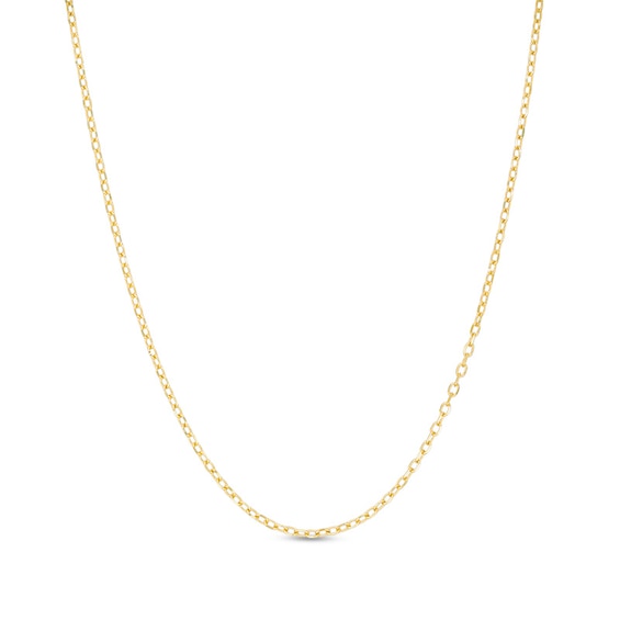 Previously Owned - 1.3mm Cable Chain Necklace in 14K Gold - 20"
