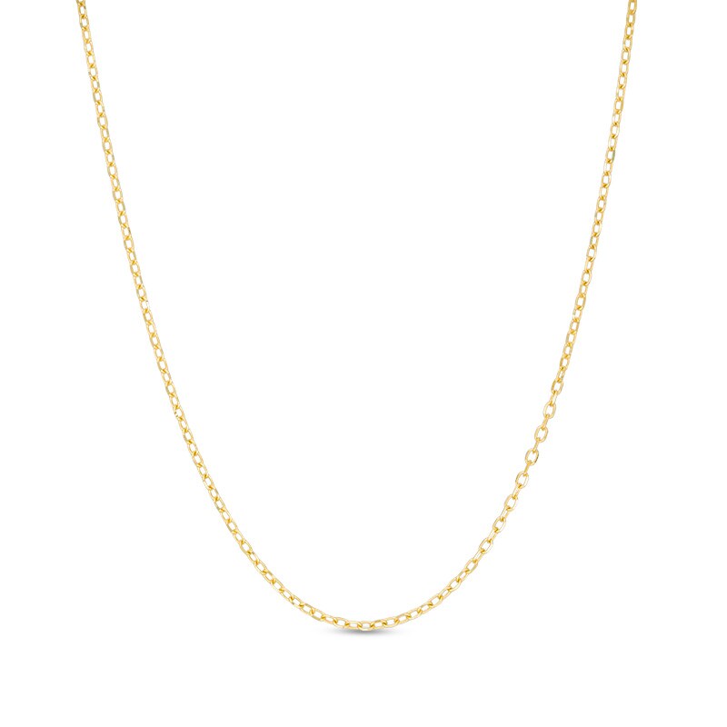 Main Image 1 of Previously Owned - 1.3mm Cable Chain Necklace in 14K Gold - 20"