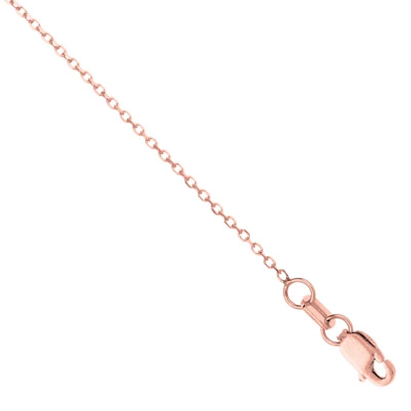Main Image 1 of Previously Owned - 0.8mm Cable Chain Necklace in 14K Rose Gold - 16"