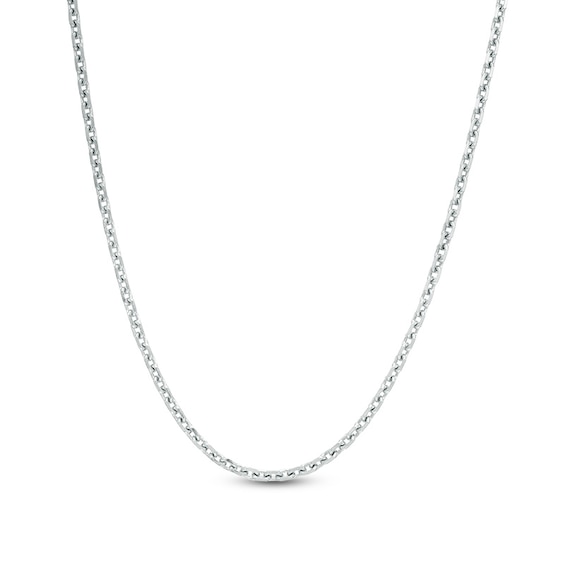 Previously Owned - Ladies' 2.6mm Diamond-Cut Cable Chain Necklace in Sterling Silver - 24"