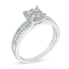 Thumbnail Image 2 of Previously Owned - 1/2 CT. T.W. Diamond Composite Frame Double Shank Ring in 10K White Gold