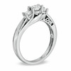 Thumbnail Image 2 of Previously Owned - 1/2 CT. T.W. Diamond LOVE Three Stone Engagement Ring in 10K White Gold