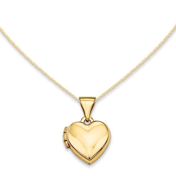 Previously Owned - Polished Heart Locket in 14K Gold