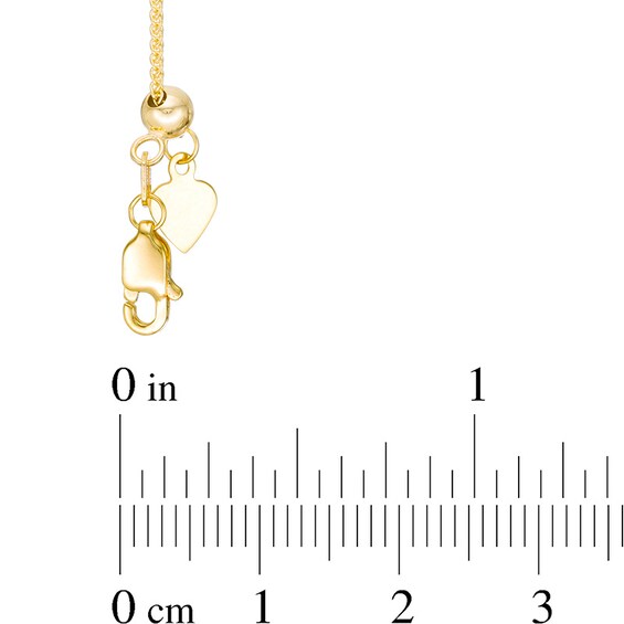 Previously Owned - Ladies' Adjustable 1.0mm Wheat Chain Necklace in 14K Gold - 22"