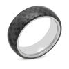 Thumbnail Image 2 of Previously Owned - 8.0mm Comfort Fit Band in Stainless Steel and Black Carbon Fiber