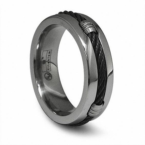 Previously Owned - Signature Cable by Edward Mirell 7.0mm Barrel and Black Cable Band in Two-Tone Titanium