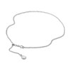Thumbnail Image 1 of Previously Owned - Seashell Adjustable Cable Anklet in 14K White Gold - 11"