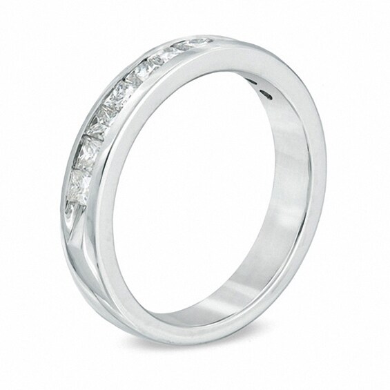 Previously Owned - 1 CT. T.w. Princess-Cut Diamond Band in 14K White Gold