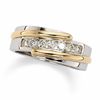 Thumbnail Image 0 of Previously Owned - Men's 1/2 CT. T.W. Diamond Bypass Ring in 14K Two-Tone Gold