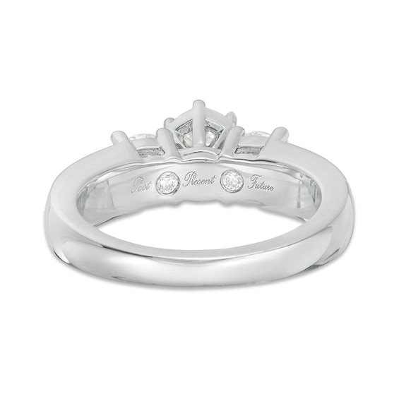 Previously Owned - 3 CT. T.w. Diamond Past Present FutureÂ® Bridal Set in 14K White Gold
