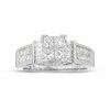 Thumbnail Image 1 of Previously Owned - 1-3/8 CT. T.W. Princess-Cut Composite Diamond Ring in 14K White Gold