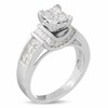 Thumbnail Image 2 of Previously Owned - 1-3/8 CT. T.W. Princess-Cut Composite Diamond Ring in 14K White Gold