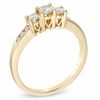 Thumbnail Image 2 of Previously Owned - 1/2 CT. T.W. Diamond Past Present Future® Ring in 14K Gold