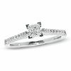 Thumbnail Image 1 of Previously Owned - 1/2 CT. T.W.  Colorless Princess-Cut Diamond Solitaire Engagement Ring in 18K White Gold