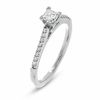 Thumbnail Image 2 of Previously Owned - 1/2 CT. T.W.  Colorless Princess-Cut Diamond Solitaire Engagement Ring in 18K White Gold