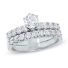 Thumbnail Image 1 of Previously Owned - 1 CT. T.W. Diamond Bridal Set in 14K White Gold
