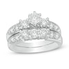 Thumbnail Image 1 of Previously Owned - 2 CT. T.W. Diamond Three Stone Bridal Set in 14K White Gold