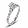 Thumbnail Image 2 of Previously Owned - 1 CT. T.W. Colorless Princess-Cut Diamond Solitaire Engagement Ring in 18K White Gold