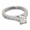 Thumbnail Image 3 of Previously Owned - 1 CT. T.W. Colorless Princess-Cut Diamond Solitaire Engagement Ring in 18K White Gold