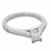Thumbnail Image 2 of Previously Owned - 1/2 CT. T.W. Colourless Princess-Cut Diamond Solitaire Engagement Ring in 18K White Gold