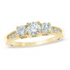 Thumbnail Image 1 of Previously Owned - 1 CT. T.W. Diamond Past Present Future® Engagement Ring in 14K Gold