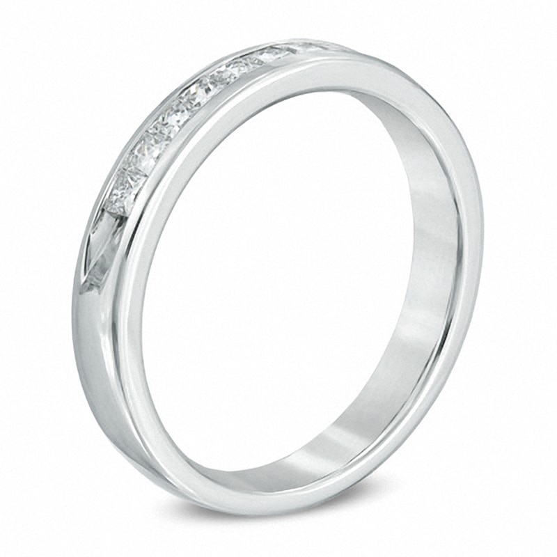 Main Image 2 of Previously Owned - 1/2 CT. T.W. Princess-Cut Diamond Band in 14K White Gold