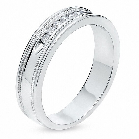 Previously Owned - 1/4 CT. T.w. Diamond Eleven Stone Ring in 14K White Gold