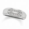Thumbnail Image 1 of Previously Owned - 1/5 CT. T.W. Diamond Double Row Band in 10K White Gold