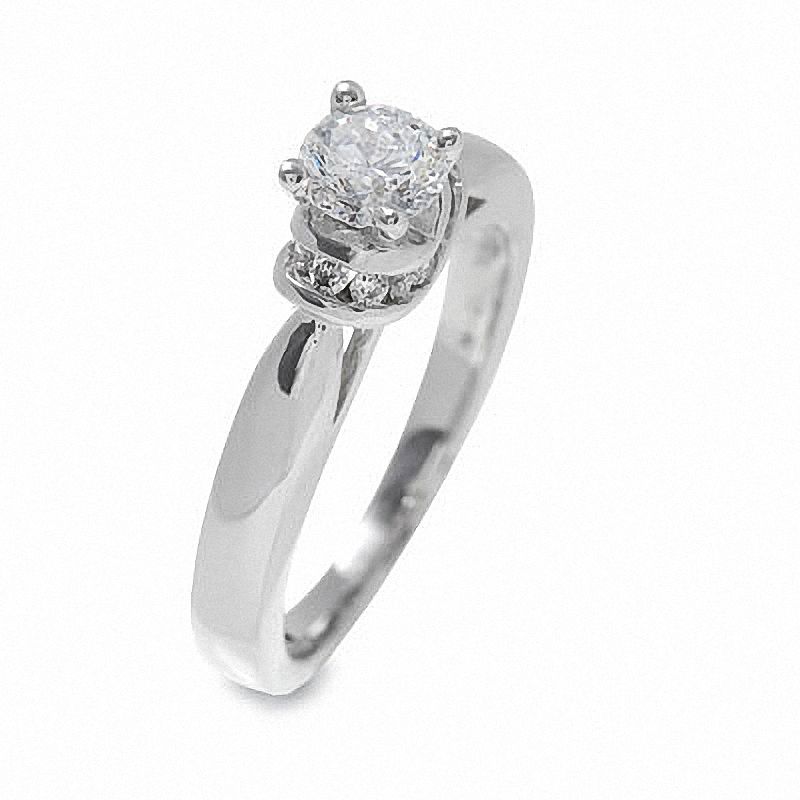 Main Image 2 of Previously Owned - 3/4 CT. T.W. Diamond Solitaire Engagement Ring in 14K White Gold