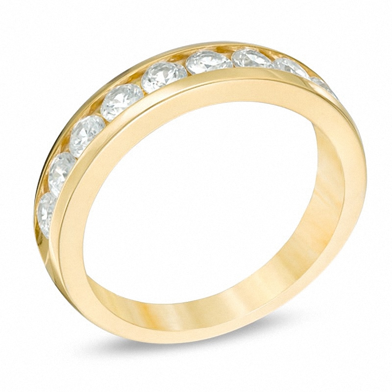 Main Image 2 of Previously Owned - 1 CT. T.W. Diamond Channel Band in 14K Gold