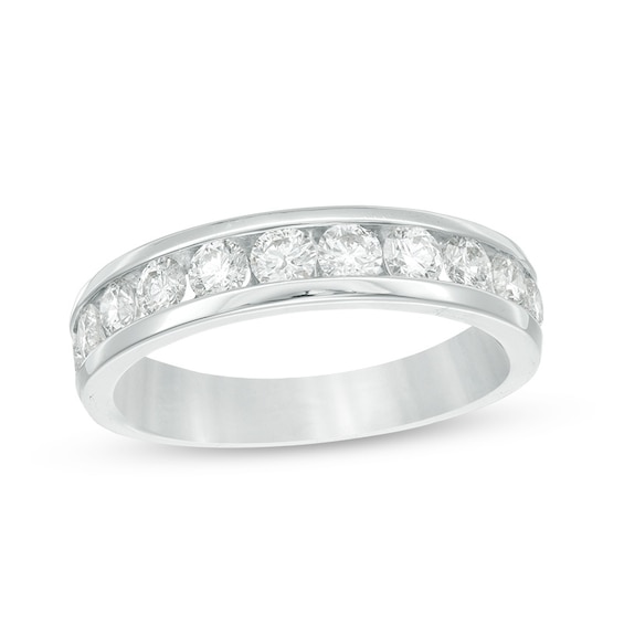Previously Owned - 1 CT. T.w. Diamond Channel Band in 14K White Gold