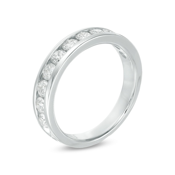 Previously Owned - 1 CT. T.w. Diamond Channel Band in 14K White Gold