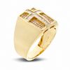 Thumbnail Image 2 of Previously Owned - 1 CT. T.W. Diamond Cross Ring in 10K Gold