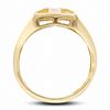 Thumbnail Image 3 of Previously Owned - 1 CT. T.W. Diamond Cross Ring in 10K Gold