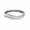 Thumbnail Image 2 of Previously Owned - 3/8 CT. T.W. Diamond Contour Band in 14K White Gold