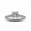 Thumbnail Image 1 of Previously Owned - 1 CT. T.W.  Colorless Princess-Cut Diamond Solitaire Engagement Ring in 18K White Gold