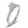 Thumbnail Image 2 of Previously Owned - 1 CT. T.W.  Colorless Princess-Cut Diamond Solitaire Engagement Ring in 18K White Gold