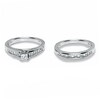 Thumbnail Image 3 of Previously Owned - 1 CT. T.W. Princess-Cut Diamond Bridal Set in 14K White Gold