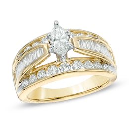 Previously Owned - 2 CT. T.W. Marquise Diamond Engagement Ring in 14K Gold